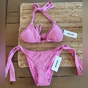 NWT Women’s Hurley Pink Bikini, Size Medium